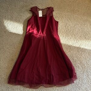 Red 1950s Sleeveless dress